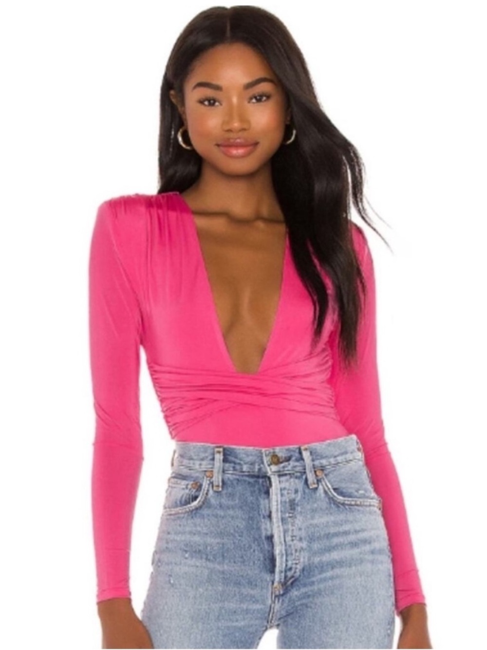 Lovers + Friends Anya Bodysuit in Hot Pink Women’s Medium